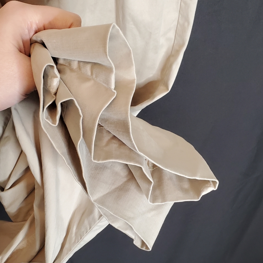 ❤️‍ VINTAGE Armani Collezioni 90s Designer Beige Casual Pants ~ estimated size 4 - Picture 8 of 13